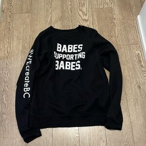 Brunette the Label “Babes Supporting Babes” crewneck size S/M